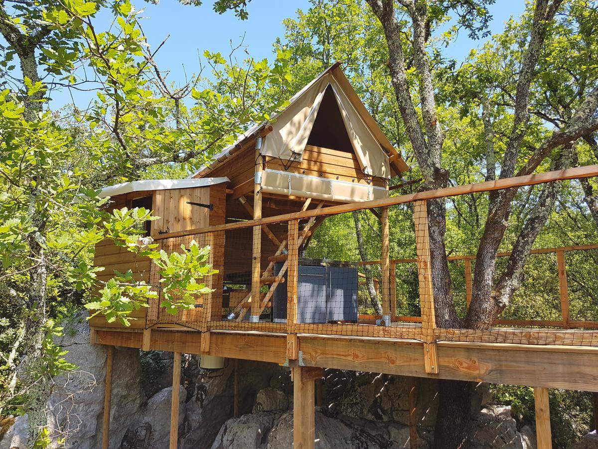 Cabanes Lodges Le Serviere Balazuc Dış mekan fotoğraf